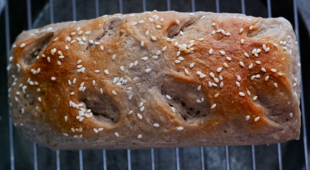 Rustic sourdough bread loaf with crispy crust